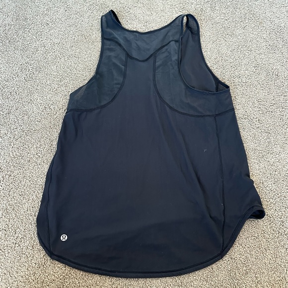 Blue and Black Lululemon Workout Tanks. Size 10 - Picture 6 of 7